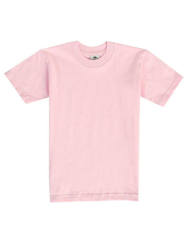 Pro Club Youth Short Sleeve Crew Neck Tee - PINK