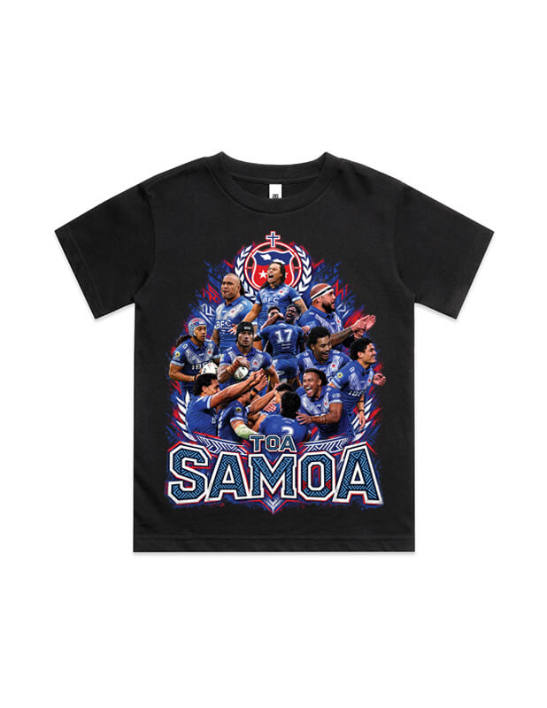 Rewahard Kids Graphic Tee - Samoa 2026 Rugby World Cup