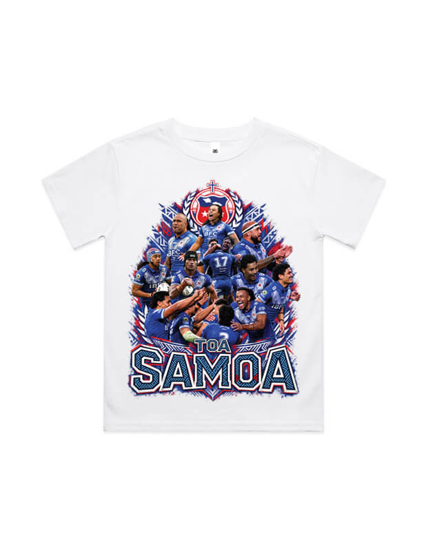 Rewahard Kids Graphic Tee - Samoa 2026 Rugby World Cup