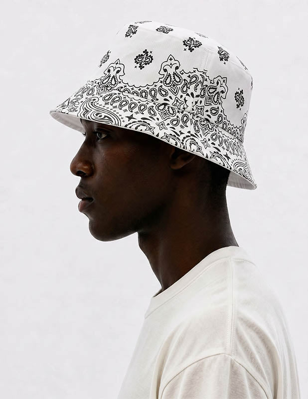 Rewahard Bandana Bucket Hat -  White