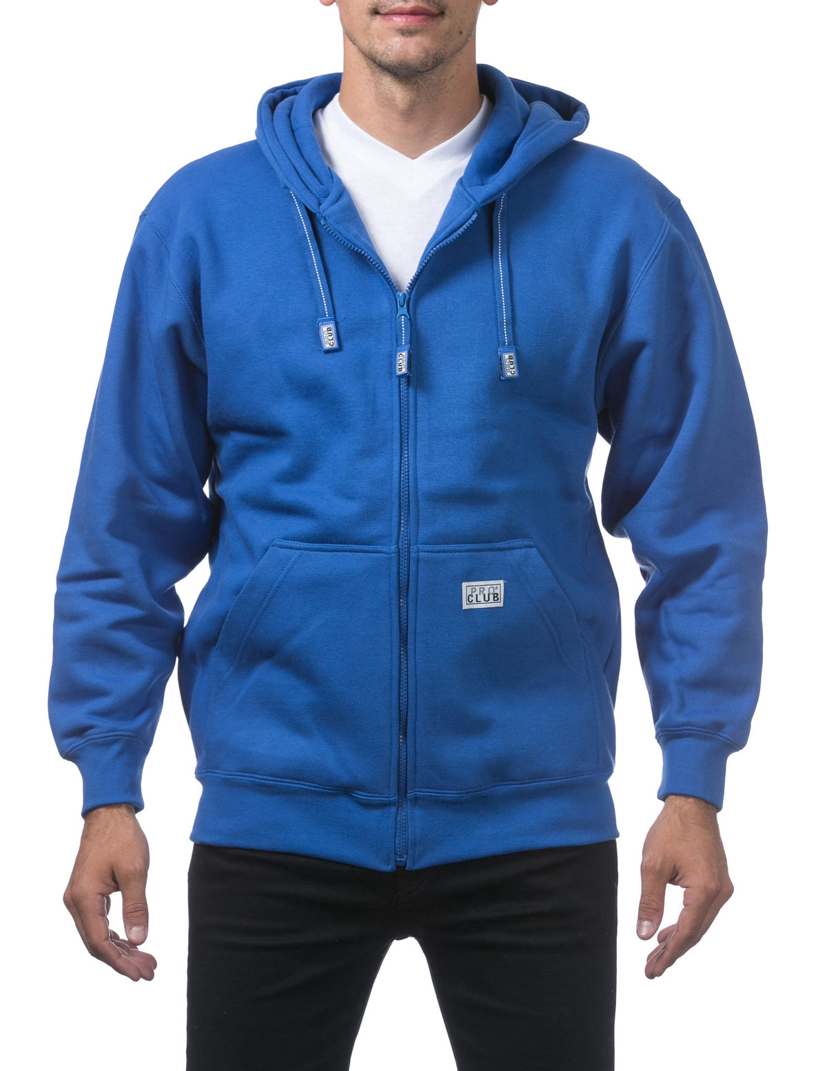 Pro Club Heavyweight Full Zip Fleece Hoodie - ROYAL
