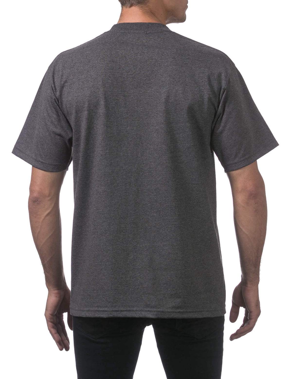 Pro Club Men's Heavyweight Short Sleeve Tee - CHARCOAL