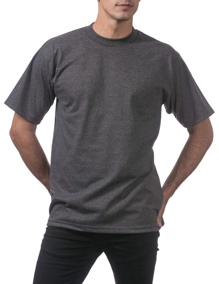 Pro Club Men's Heavyweight Short Sleeve Tee - CHARCOAL