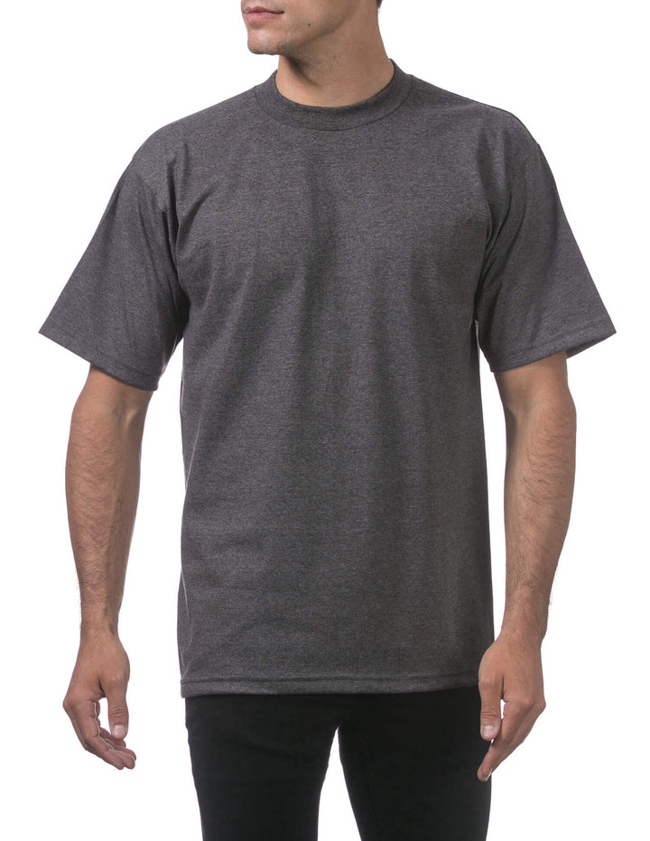 Pro Club Men's Heavyweight Short Sleeve Tee - CHARCOAL