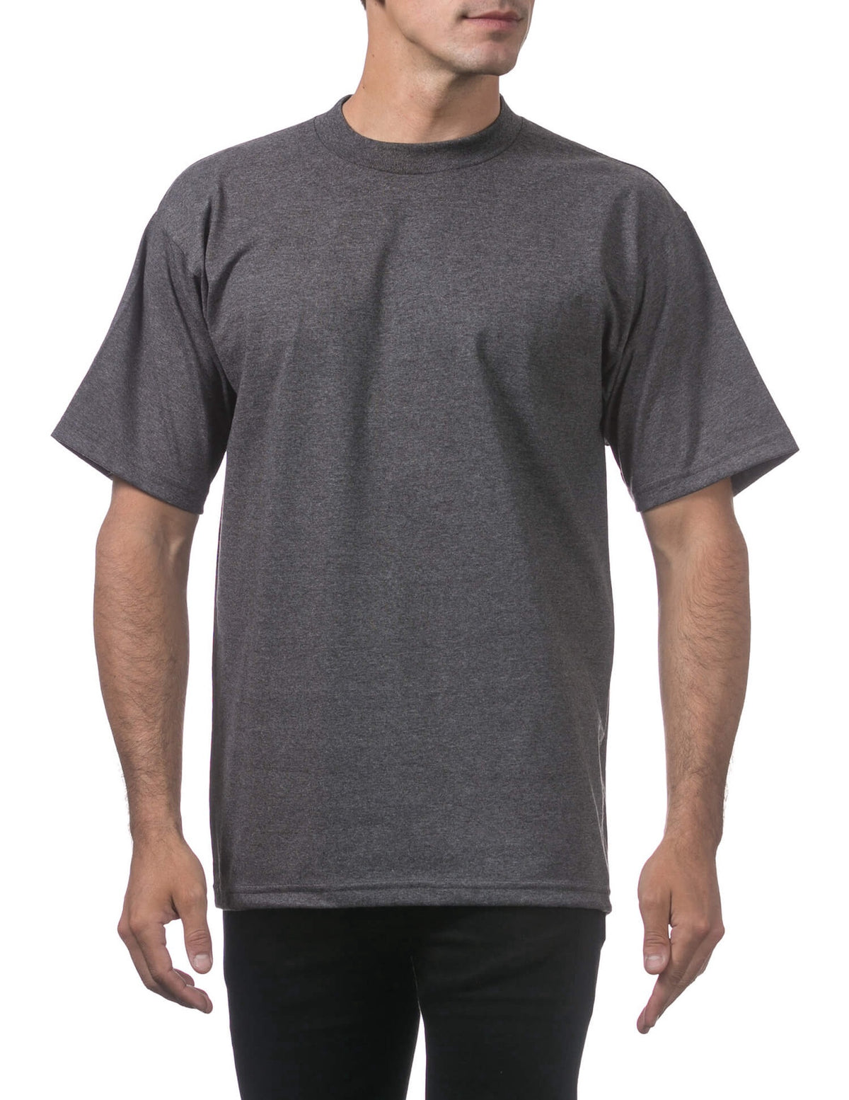 Pro Club Men's Heavyweight Short Sleeve Tee - CHARCOAL