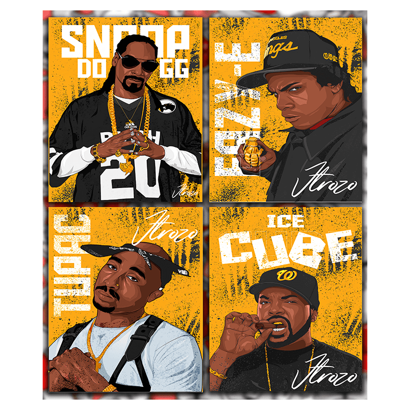 Pro Club Hip-Hop Digital printed Tee