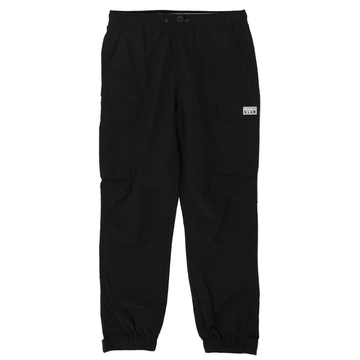 Pro Club Nylon Ripstop Cargo Track Pants - Black