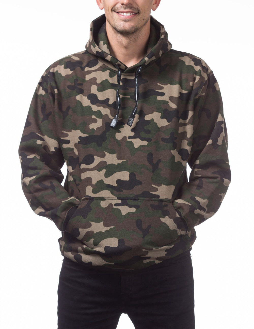 Pro Club Heavyweight Pullover Hoodie (13oz) - GREEN CAMO