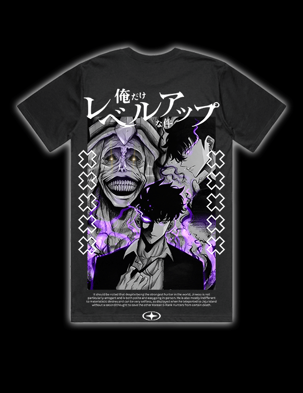 OG Culture X Pro Club Heavyweight Tee - Solo Leveling Sung Jin-woo & Statue Back Print
