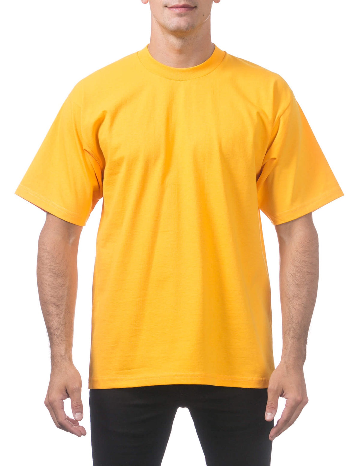 Pro Club Men's Heavyweight Short Sleeve Tee - GOLD