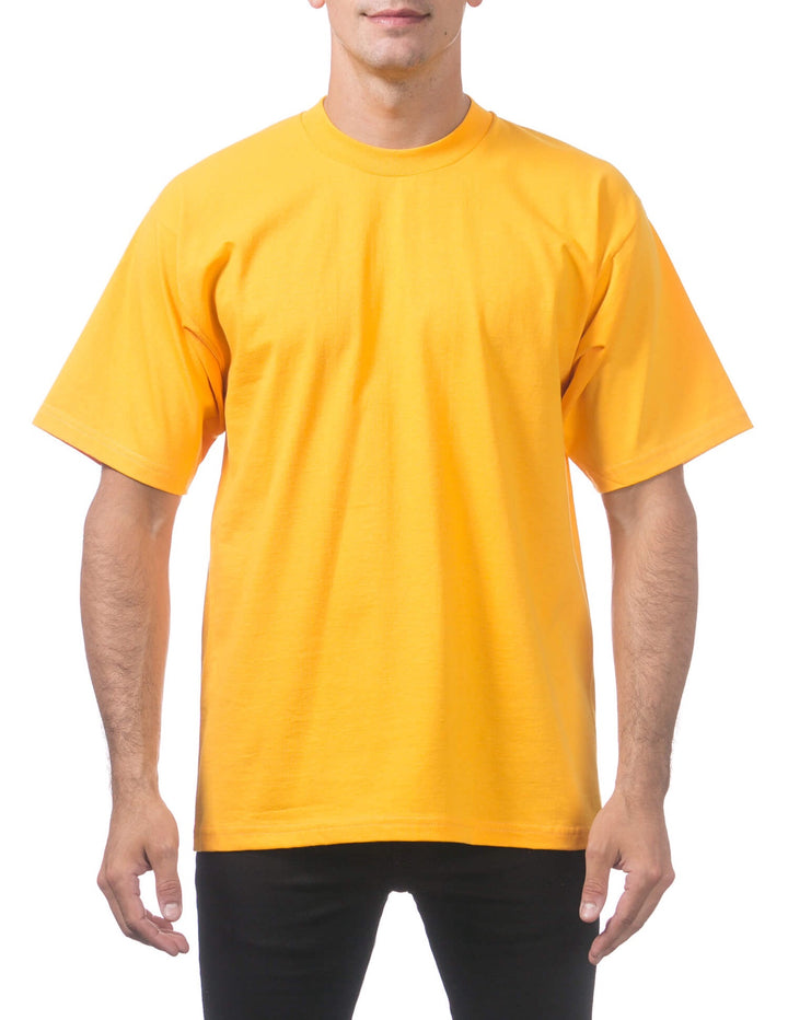 Pro Club Men's Heavyweight Short Sleeve Tee - GOLD