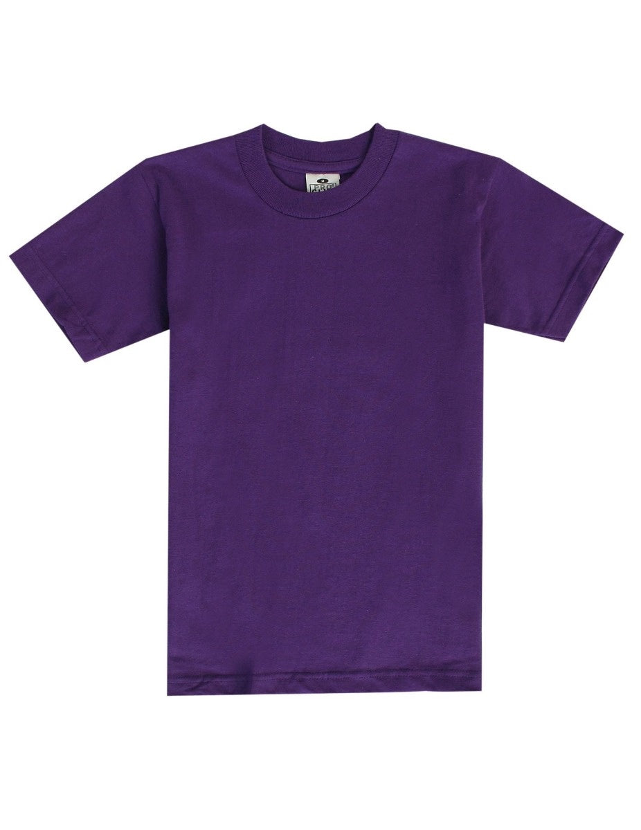 Pro Club Youth Short Sleeve Crew Neck Tee - PURPLE