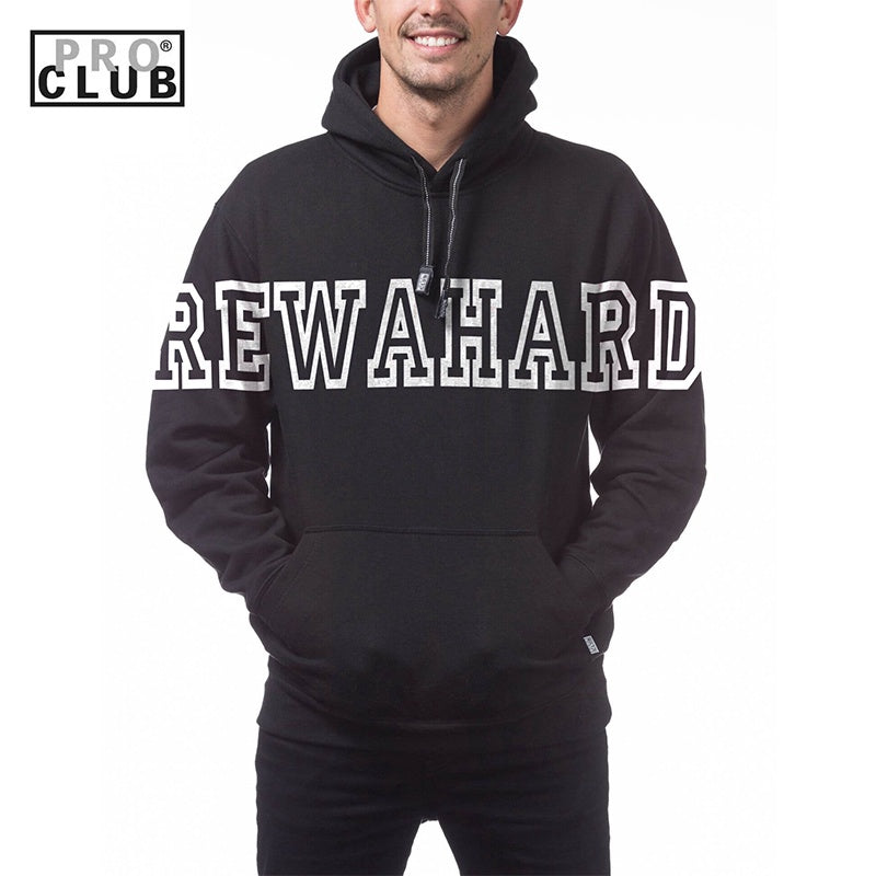 REWAHARD FRONT ALL STAR Pro Club Heavyweight Pullover Hoodie (13oz)
