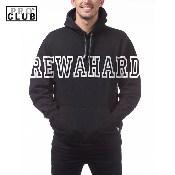REWAHARD FRONT ALL STAR Pro Club Heavyweight Pullover Hoodie (13oz)