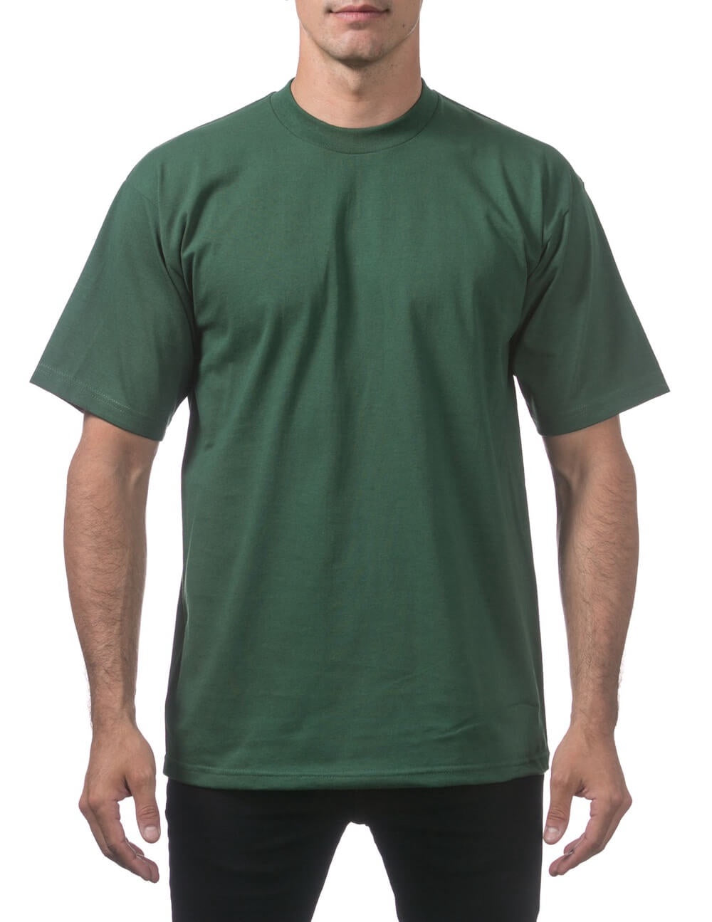 Pro Club Men's Heavyweight Short Sleeve Tee - FOREST GREEN