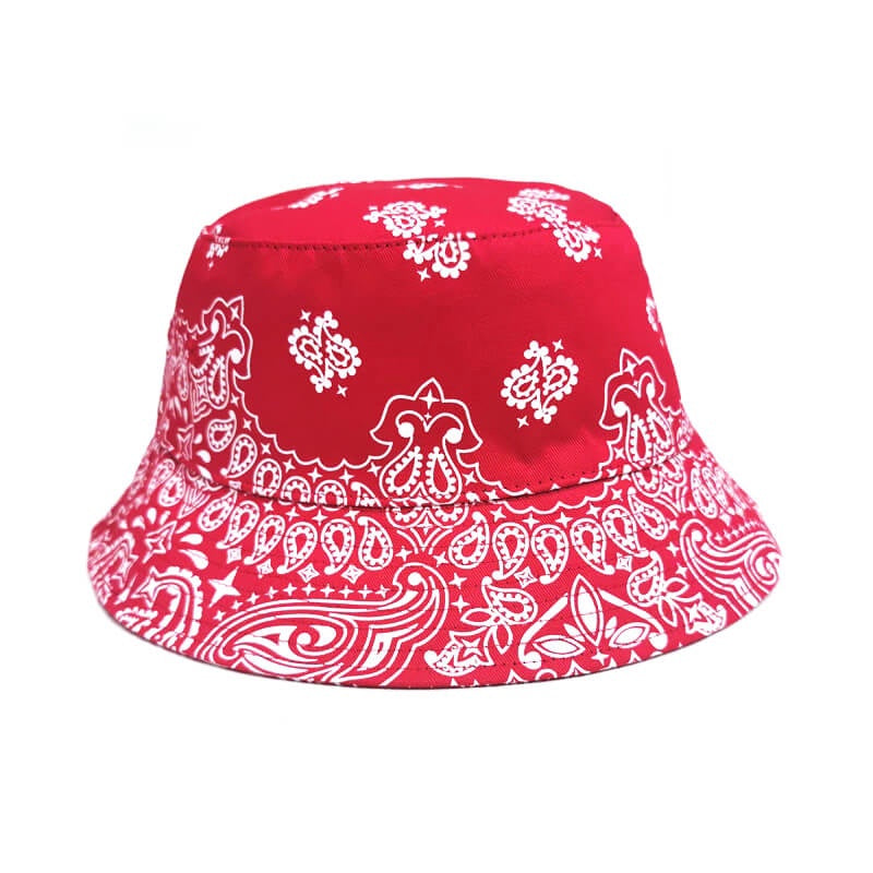 Rewahard Bandana Bucket Hat - Red