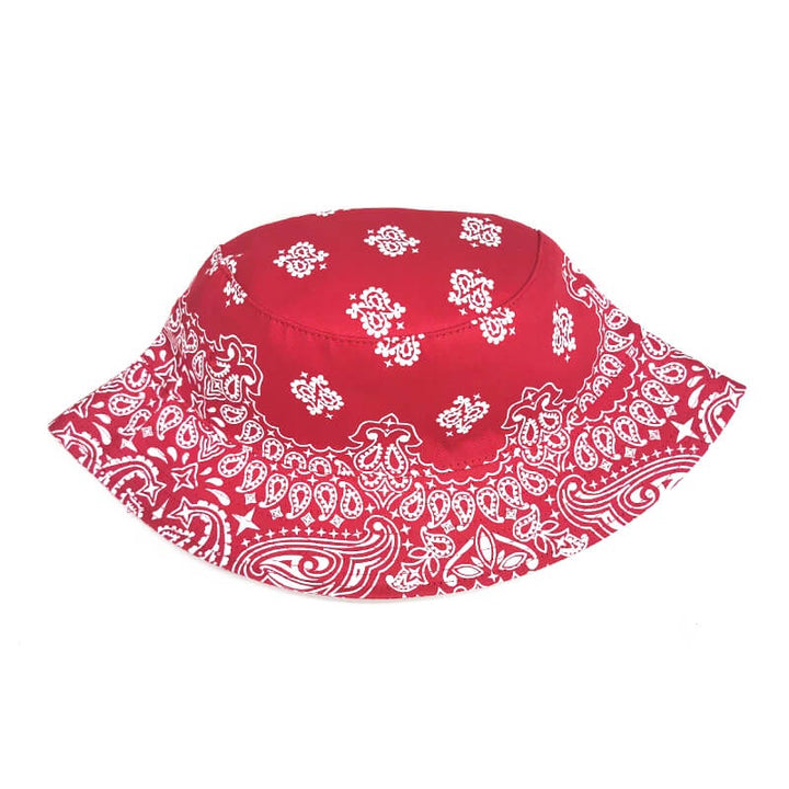 Rewahard Bandana Bucket Hat - Red
