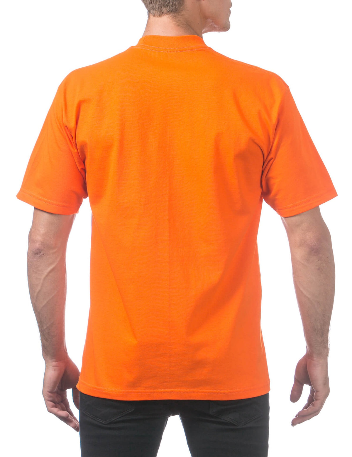 Pro Club Men's Heavyweight Short Sleeve Tee - ORANGE TAN