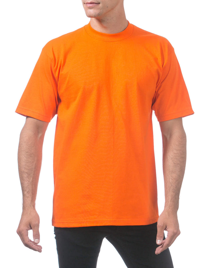 Pro Club Men's Heavyweight Short Sleeve Tee - ORANGE TAN