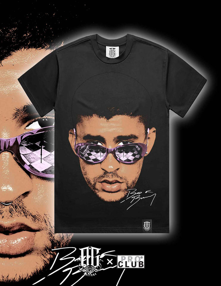 OG Culture X Pro Club Heavyweight Tee - Bad Bunny Portrait