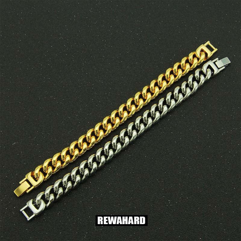 Stainless Steel Cuban Chain Bracelet