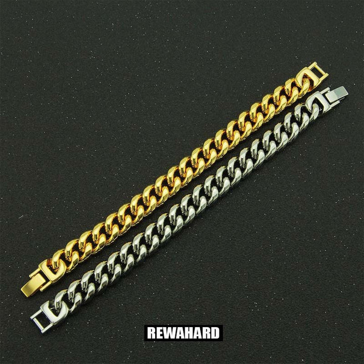 Stainless Steel Cuban Chain Bracelet