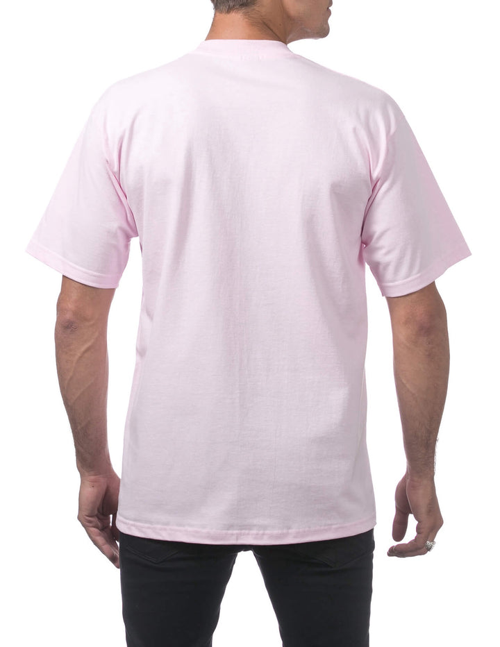 Pro Club Men's Heavyweight Short Sleeve Tee - PINK